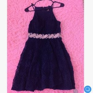 Navy Blue Cocktail Dress Sz Medium (9)